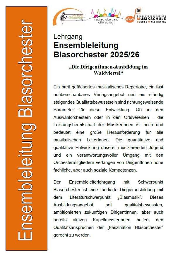 DIRIGIERAUSBILDUNG