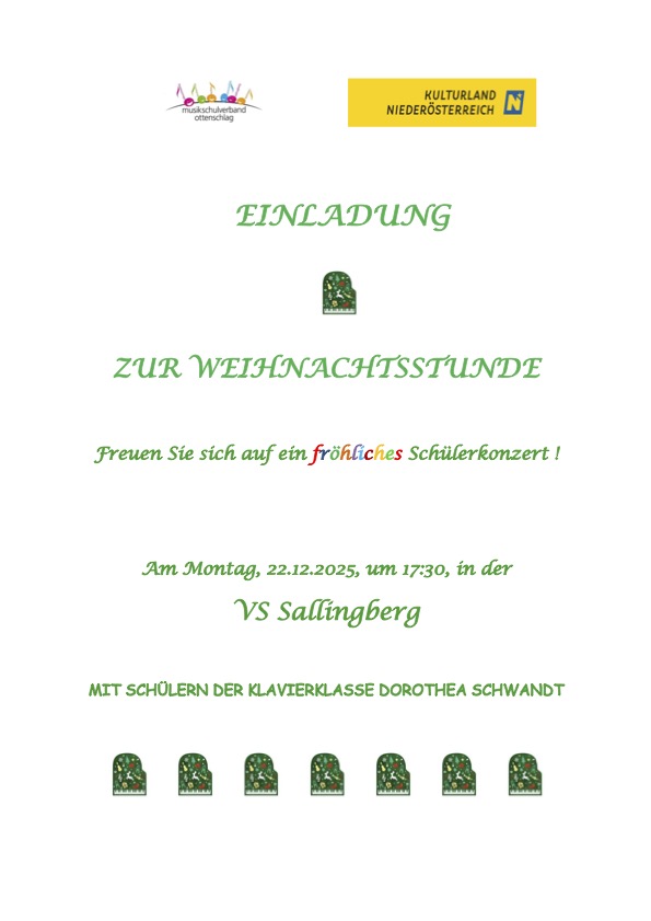 Festliche Klavierklänge